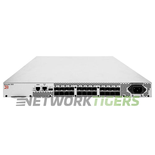 Brocade BR-310-0008 300 Series 24x 8GB Fiber Channel SFP (8x Active) SAN Switch