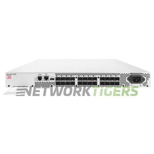 Brocade BR-340-0008 300 Series 24x 8G Fiber Channel SFP (16x Active) SAN Switch