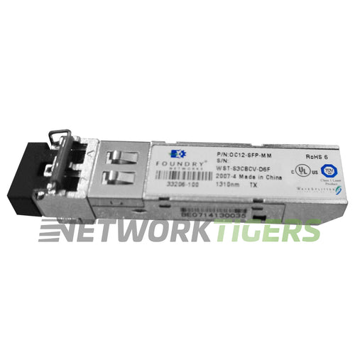 Brocade OC12-SFP-MM 1GB 1310nm OC-12/STM-4 SR-0 MMF SFP Transceiver