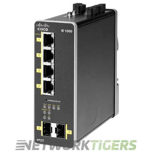 Cisco IE-1000-4P2S-LM IE 1000 Series 4x FE PoE+ RJ-45 2x 1GB SFP Switch