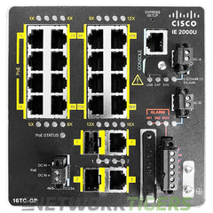 Cisco IE-2000U-16TC-GP IE 2000U Series 16x FE RJ45 2x 1GB Combo Switch