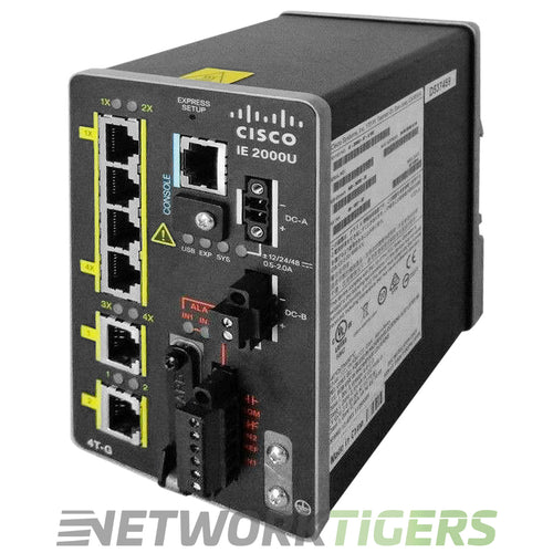 Cisco IE-2000U-4T-G IE 2000U Series 2x 1GB RJ45 4x FE RJ-45 (DC) Switch