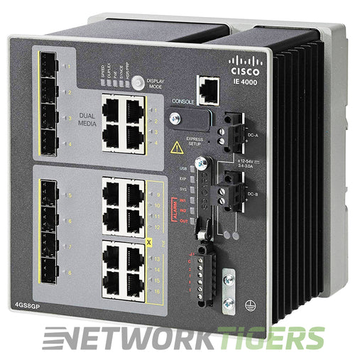 Cisco IE-4000-4GS8GP4G-E 4x 1GB Combo 4x 1GB SFP 8x 1GB PoE+ RJ-45 Switch