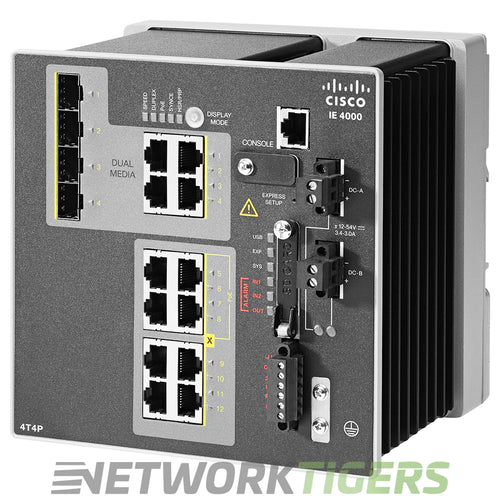 Cisco IE-4000-4T4P4G-E 4x FE RJ-45 4x FE PoE RJ-45 4x 1GB Combo Switch