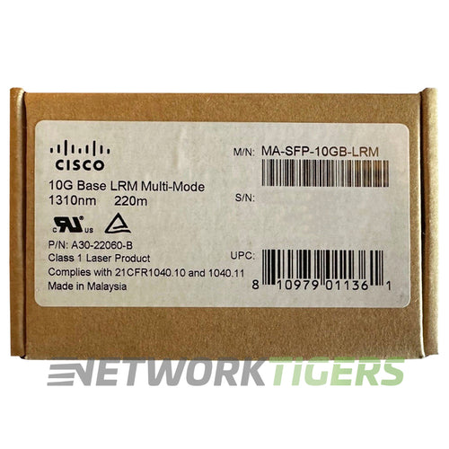 NEW Cisco Meraki MA-SFP-10GB-LRM 10GB BASE-LRM 1310nm MMF SFP+ Transceiver