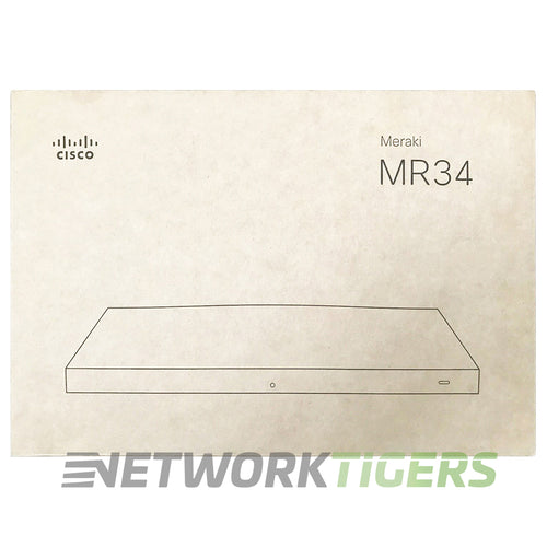 NEW Cisco Meraki MR34-HW Dual-Concurrent 3x3 MIMO 802.11ac Unclaimed Wireless AP