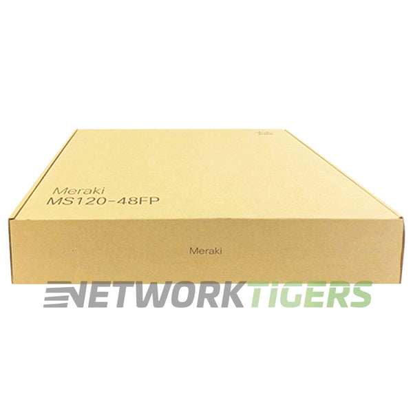 NEW Cisco Meraki MS120-48FP-HW 48x 1GB PoE+ RJ45 4x 1GB SFP Unclaimed Switch