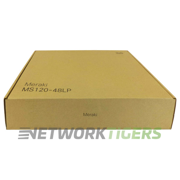 NEW Cisco Meraki MS120-48LP-HW 48x 1GB PoE+ RJ45 4x 1GB SFP Unclaimed Switch