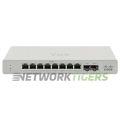 Cisco Meraki MS120-8-HW 8x 1GB RJ-45 2x 1GB SFP Unclaimed Switch
