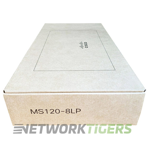 NEW Cisco Meraki MS120-8LP-HW 8x 1GB PoE RJ-45 2x 1GB SFP Unclaimed Switch