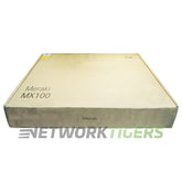 NEW Cisco Meraki MX100-HW 750 Mbps 8x 1GB RJ45 2x 1GB SFP Unclaimed Firewall product image 1