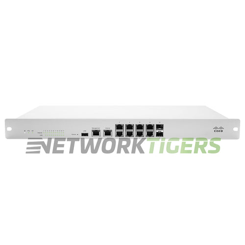 Cisco Meraki MX100-HW 750 Mbps 8x 1GB RJ-45 2x 1GB SFP LAN Unclaimed Firewall