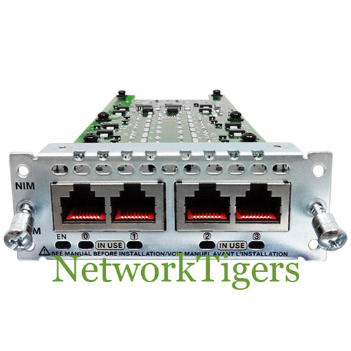 Cisco NIM-4E/M ISR 4000 Series 4x E/M Router Network Interface Module - NetworkTigers