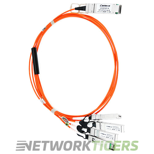 Cisco QSFP-4X10G-AOC3M 3m 1x 40GB QSFP+ to 4x 10GB SFP+ Breakout Cable
