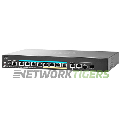 Cisco SG350X-8PMD-K9-NA 350X Series 8x 2.5GB RJ-45 2x 10GB Combo Switch