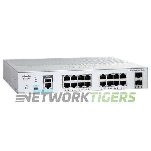 Cisco WS-C2960L-16TS-LL Catalyst 2960L 16x 1GB RJ-45 2x 1GB SFP Switch