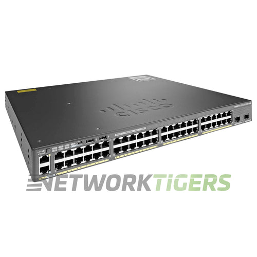 Cisco WS-C2960X-48FPD-L 48x 1GB PoE RJ-45 2x 10GB SFP+ Switch