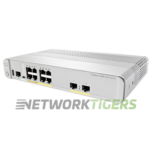 Cisco WS-C3560CX-8PT-S 8x 1GB PoE+ RJ-45 2x 1GB UPOE Switch