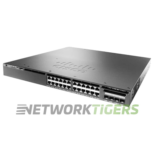 Cisco WS-C3650-24PDM-L 24x 1GB PoE+ RJ-45 2x 10GB SFP+ 2x 1GB SFP LB Switch