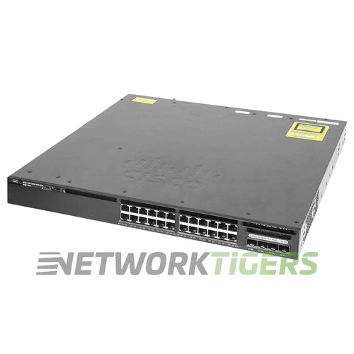 Cisco WS-C3650-24PS-L 24x 1GB PoE+ RJ-45 4x 1GB SFP Switch