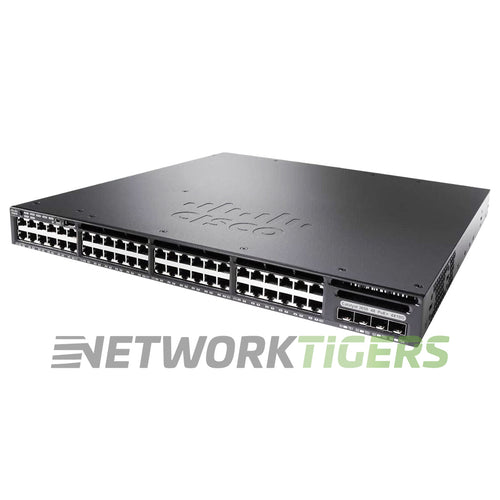 Cisco WS-C3650-48FQ-L 48x 1GB PoE+ RJ-45 4x 10GB SFP+ Switch