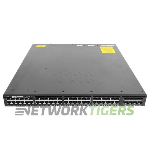 Cisco WS-C3650-48FQ-S 48x 1GB PoE+ RJ-45 4x 10GB SFP+ Switch