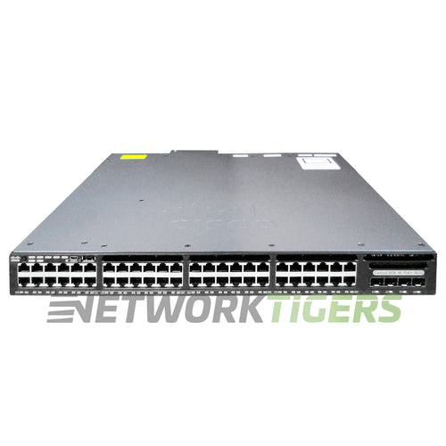 Cisco WS-C3650-48FWS-S 48x 1GB FPoE RJ-45 4x 1GB SFP Switch w/ 5x AP Lic