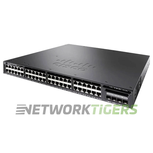 Cisco WS-C3650-48PWQ-S Catalyst 3650 48x 1GB PoE+ RJ-45 4x 1GB SFP Switch