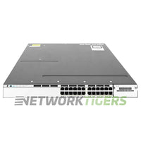 Cisco WS-C3750X-24P-S 24x 1GB PoE+ RJ45 1x Expansion Module Slot Switch