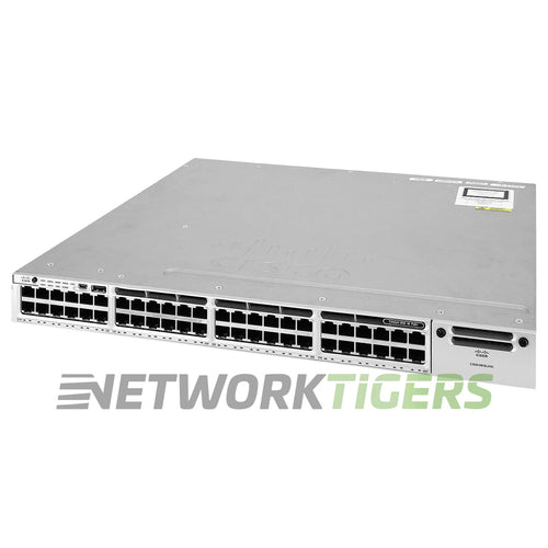 Cisco WS-C3850-48P-E Catalyst 3850 48x 1GB PoE+ RJ-45 1x Module Slot Switch
