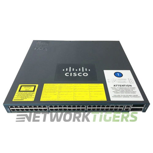 Cisco WS-C4948-10GE-S Catalyst 4900 48x 1GB RJ-45 2x 10GB X2 Switch