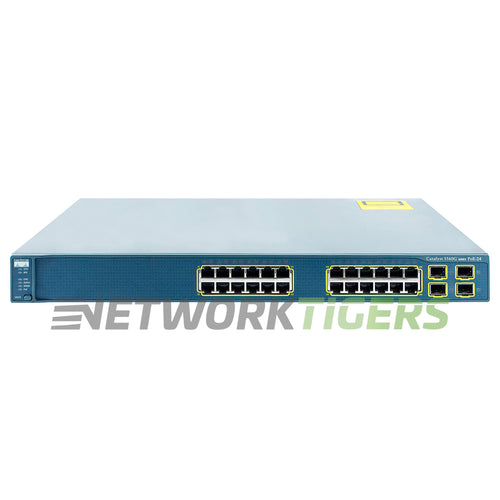Cisco WS-C3560G-24PS-S Catalyst 3560G 24x 1GB PoE RJ-45 4x 1GB SFP Switch