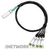 Dell 470-AAVO 1m 40GB QSFP+ to 4x 10GB SFP+ K9HPR Direct Attach Breakout Cable product image 1