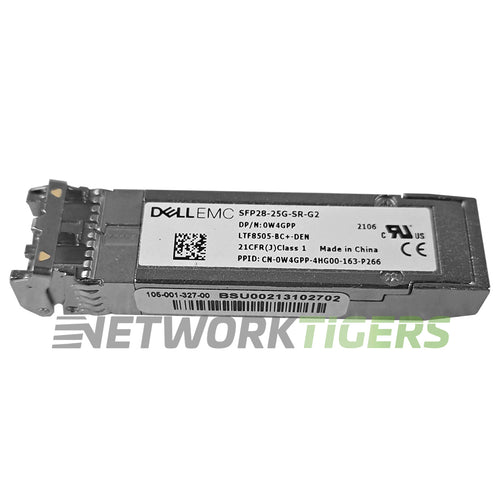 Dell SFP28-25G-SR-G2 W4GPP 25GB BASE-SR 850nm MMF SFP28 Transceiver