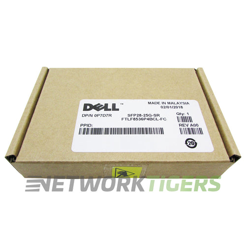 NEW Dell 407-BBZS 25GB BASE-SR 850nm MMF LC SFP28-25G-SR P7D7R SFP+ Transceiver