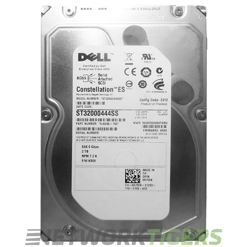 Dell ST32000444SS EqualLogic PS6210 Series 2TB 7.2K 3.5 SAS Hard Drive