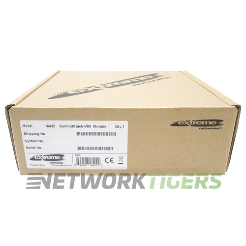 NEW Extreme 16420 X460 Series 2x SummitStack-V80 Port Switch Stacking Module