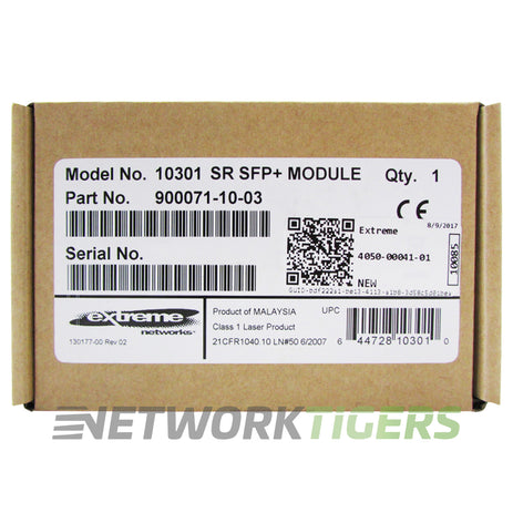 NEW Extreme 10301 10GB BASE-SR 850nm MMF SFP+ Transceiver