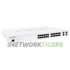 Fortinet FS-124E-FPOE 100 Series 24x 1GB PoE RJ45 4x 1GB SFP Switch