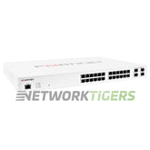 Fortinet FS-124E-POE 100 Series 24x 1GB RJ45 (12x PoE) 4x 1GB SFP Switch product image 1