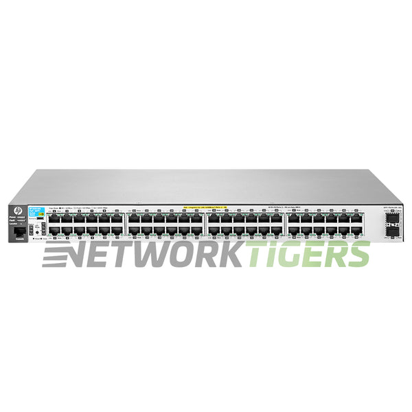 HPE Aruba J9853A 2530-48G-PoE+-2SFP+ 48x 1GB PoE+ RJ45 2x 10GB SFP+ Switch