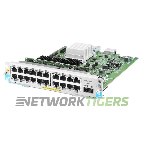 HPE Aruba J9992A 5400R zl2 20x 1GB PoE+ RJ45 1x 40GB QSFP+ MACsec v3 Module