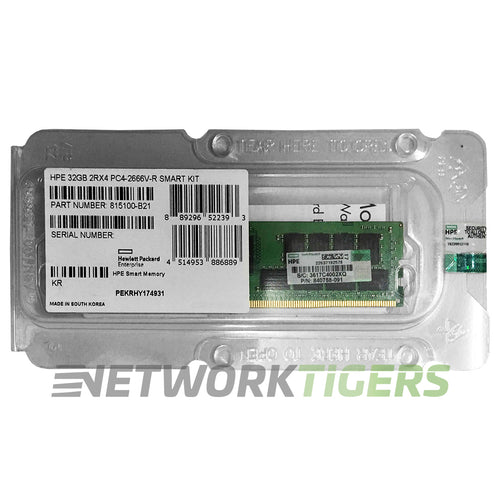 NEW HPE 815100-B21 DDR4 SmartMemory 32GB Dual Rank 4x DDR4-2666 Server Memory