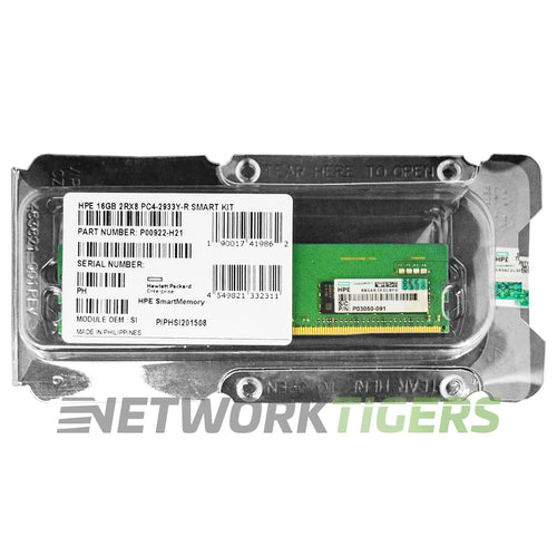 NEW HPE P00922-H21 DDR4-2933 CAS-21-21-21 Smart 16GB Dual Rank x8 Server Memory