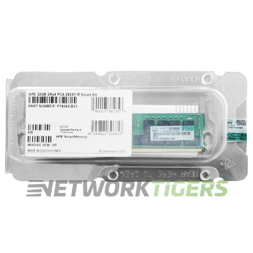 NEW HPE P19043-B21 DDR4-2933 CAS-21-21-21 Smart 32GB Dual Rank x4 Server Memory