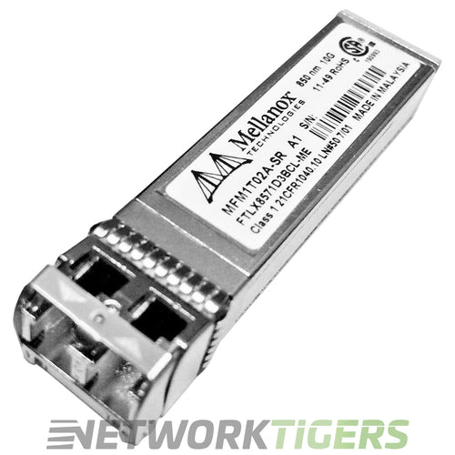 Nvidia Mellanox MFM1T02A-SR 10GB BASE-SR 850nm DOM MMF LC SFP+ Transceiver