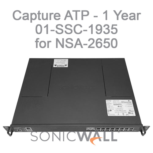 SonicWall 01-SSC-1935 Capture ATP (1 Year) Service for NSA 2650