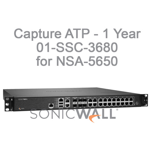 SonicWall 01-SSC-3680 Capture ATP (1 Year) Service for NSA 5650